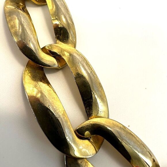 Gold tone link necklace - Picture 5 of 7